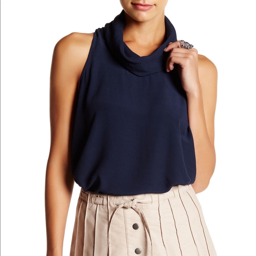 Free People City Lights Turtleneck Top - S
